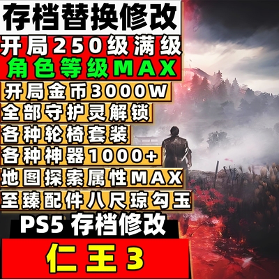 PS5仁王3 存档修改 二周目全武器武技点数防具魂核金币道具加护庇