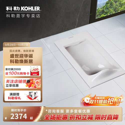 蹲便器陶瓷卫生间后排水防臭