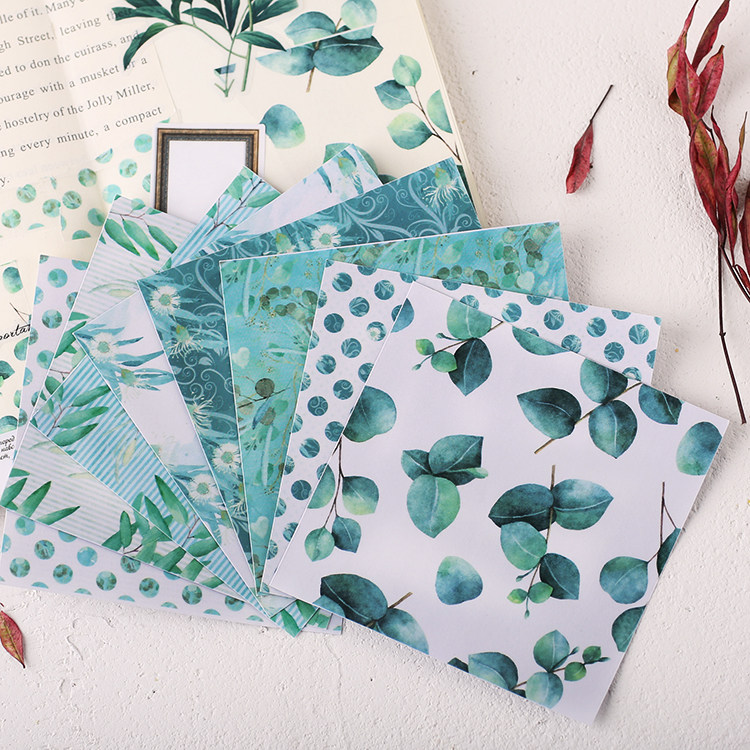 明蓝家手帐背景不干胶贴纸 手账本装饰可爱小清新工具 背景系列3