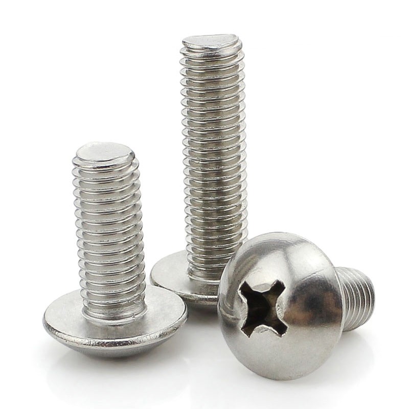 304不锈钢十字大扁头机丝伞头螺丝m6m8*x12x14x16x20x35x55x65x80