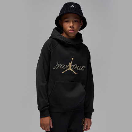 耐克2025男大童卫衣柔软加绒运动休闲时尚套头连帽衫IO6209-010