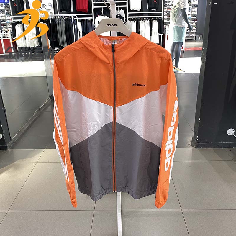 Adidas阿迪达斯NEO外套男2021夏季新款透气休闲服运动夹克GP5701