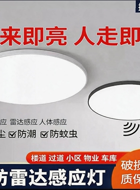 佳智美led感应灯家用走廊过道楼梯声控雷达红外人体感应灯超薄