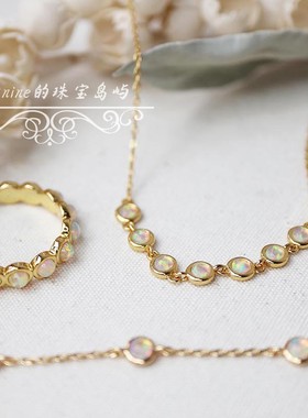 小众礼物日系欧泊石女饰品