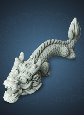 逗兽记青砂石新中式桌面摆件