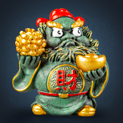 逗兽记青砂石摆件国潮桌面茶宠
