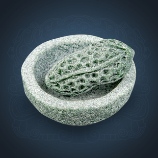 国潮青砂石海利亚女神繁花女神石像摆件供台花生桌面客厅家居造景