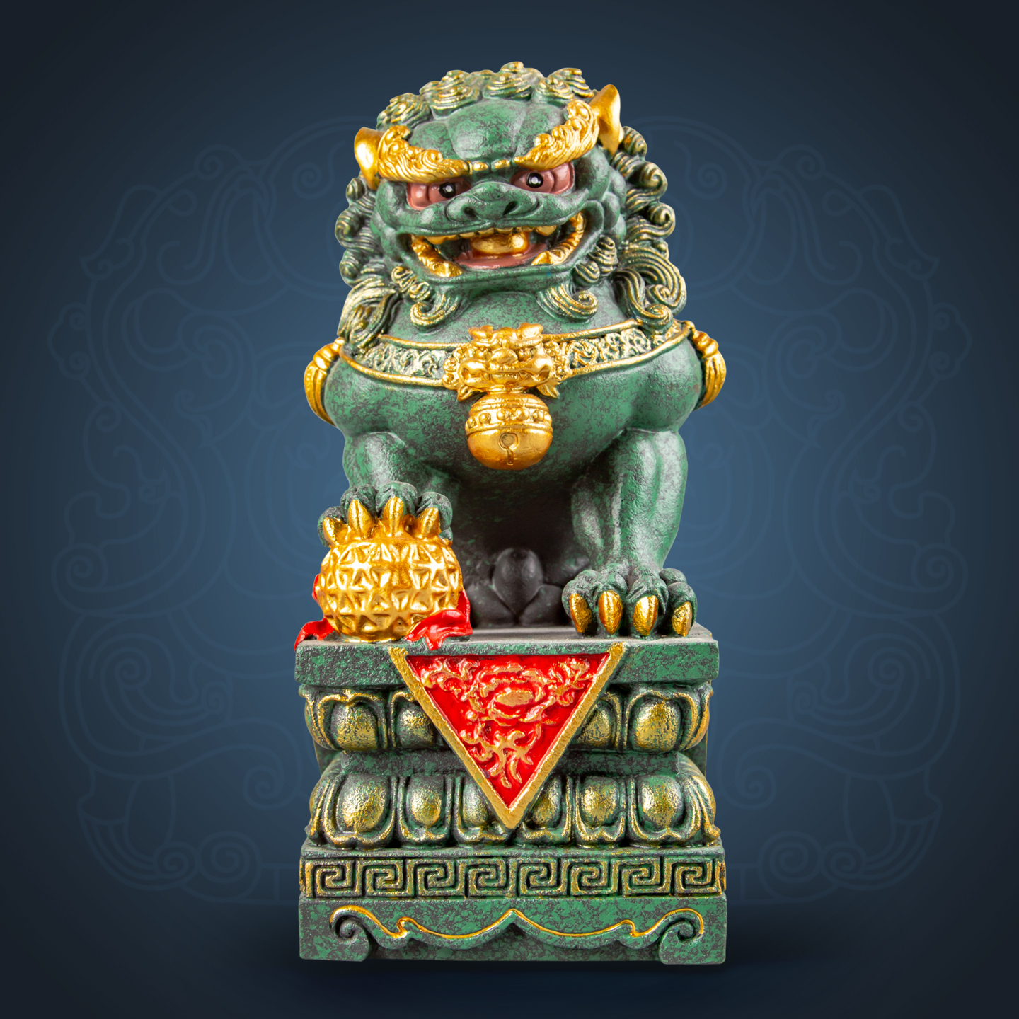 逗兽记青砂石摆件国潮桌面茶宠