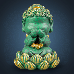 创意四不小佛不说线香插禅意茶宠摆件中式佛像香薰炉香托桌面装饰