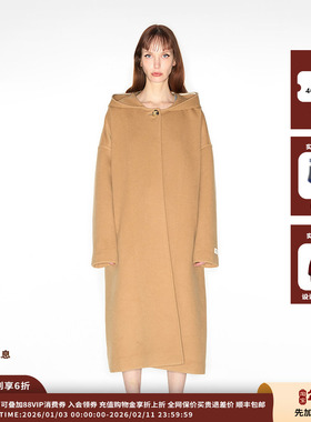 【现货】IMMI 24AW现货双面呢落肩连帽宽松大衣MWDFWWCO0553X