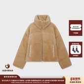 设计师品牌IMMI 现货 25AW皮毛一体立领羽绒夹克MWEFWFJK1059X