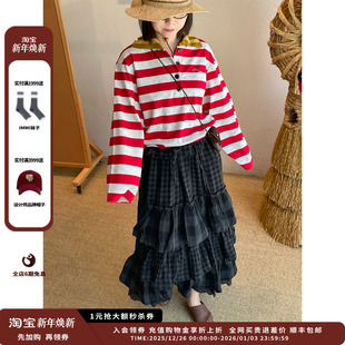 25AW针织领宽条纹长袖 SENTENCE 设计师品牌SHORT POLO 现货