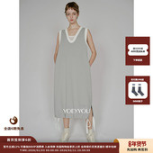 设计师品牌YOEYYOU 新品 25AWV领背心连衣裙JULY