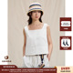 布方领背心JULY 25SS水洗棉麻帆 现货 设计师品牌WHM