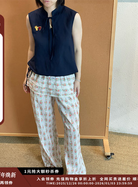 【现货】设计师品牌OIIORIRI 25SS胶囊印花长裤（含腰封）JULY