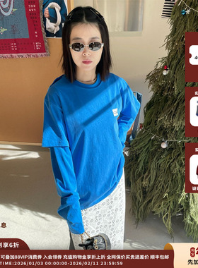 【新品】设计师品牌pushBUTTON 25PS新品袖层叠针织上衣 JULY