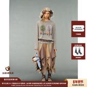 现货 设计师品牌 AUBRUINO 26SS 珠绣印花长袖