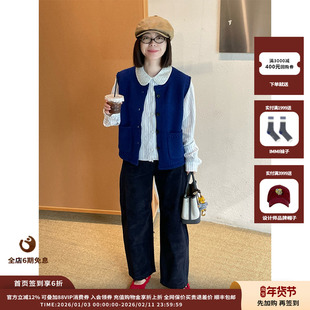 【新品】设计师品牌SHORT SENTENCE 25AW牛仔撞钉装饰休闲裤JULY