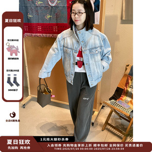 高领牛仔夹克 25PS新品 新品 JULY 设计师品牌pushBUTTON