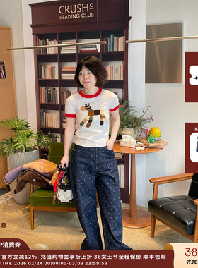 【现货秒发】设计师品牌IMMI 26PS 波点牛仔长裤 MWEFWDJN1045A