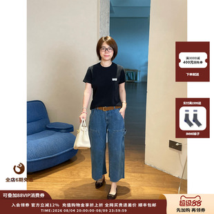 【新品】设计师品牌American Vintage 26FW 圆领小标短袖T恤