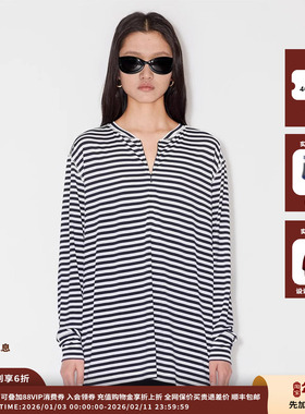 【现货】品牌IMMI 25SURPLUS垂感针织条纹上衣MWESSJTP0451A
