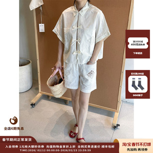 【现货】设计师品牌SESSUN 25PS高腰刺绣镂空短裤JULY