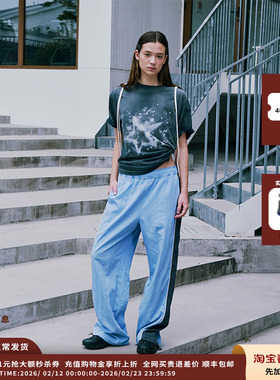 【现货】设计师品牌LOW CLASSIC LC 25AWLC 宽松束带休闲裤JULY