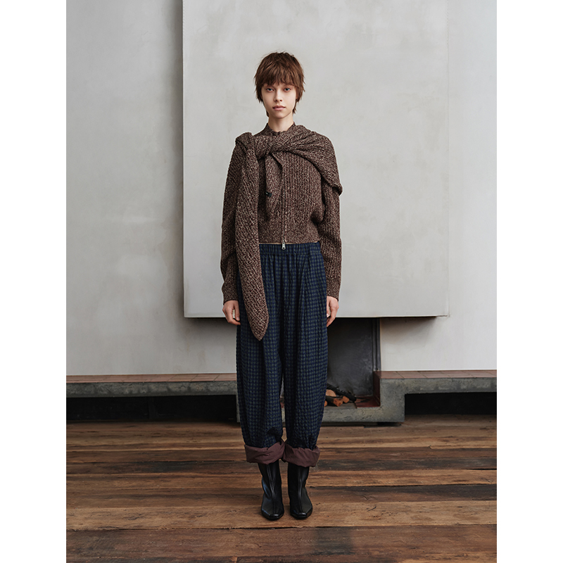 ASYUS25AW拉链开衫毛衣JULY