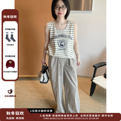 【现货】设计师品牌PUZZLE PIECE 25PF樱桃logo印花背心JULY