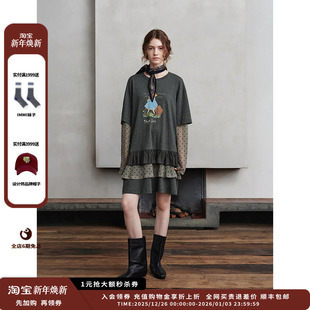 26PS拼接连衣裙 设计师品牌ASYUS JULY 现货