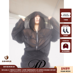 【设计师品牌PEPPERMIER】25AW黑色透视女巫夹克JULY