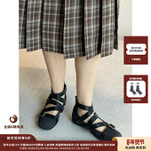 JULY YY25SS皮革交叉带手提包芭蕾平底鞋 现货 设计师品牌OPEN