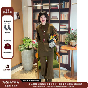 设计师品牌IMMI25AW羊绒POLO领开衩上衣MWEFWKTP0644X 现货