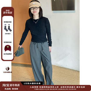 25PF双层扭扭长袖 设计师品牌IMMI T恤上衣MWEFWJTP0299X 现货