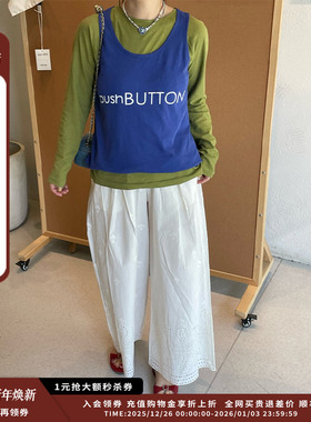 【现货】设计师品牌PUSHBUTTON 25PF胶囊标志背心JULY