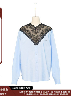【现货】设计师品牌PUSHBUTTON 25AW蕾丝混纺衬衫JULY