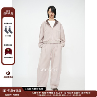 25AW短款 设计师品牌YOEYYOU 宽松卫衣外套JULY 新品