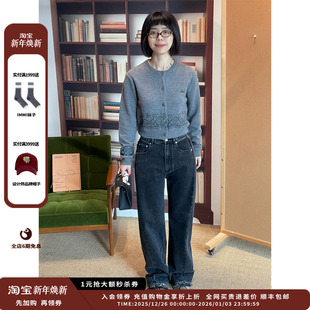 25AW圆领印花针织上衣JULY 设计师品牌ETHOR 现货