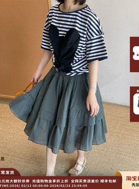 【现货】设计师品牌PUSHBUTTON 25PF荷叶边A字裙JULY