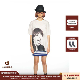 【新品】设计师品牌PUSHBUTTON25PS尖叫女孩图案T恤JULY