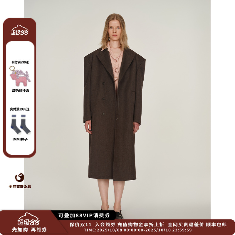【现货】设计师品牌ICE DUST 25PF平驳领长西装JULY