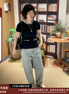 【现货】设计师品牌IMMI 25AW羊绒宽罗纹短袖上衣MWEFWKTP0907X