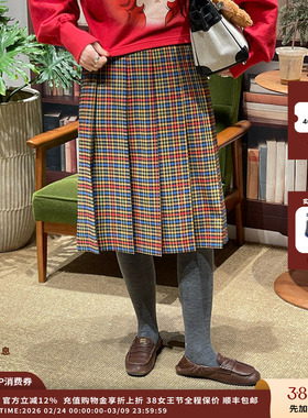 【现货】设计师品牌 PUSHBUTTON 26RS格纹裹身裙