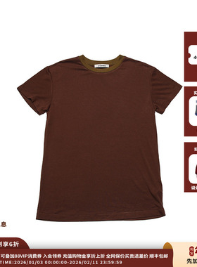 【现货】设计师品牌COEMES 25AW设计感百搭纯色圆领T恤JULY