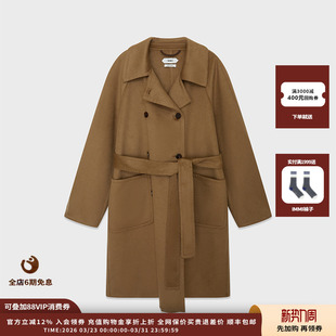羊绒双面呢双排扣腰带大衣 25AW 品牌IMMI MWEFWWCO1098X 现货
