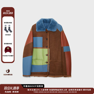 25AW拼色皮毛一体双面穿MWEFWLJK0850X 设计师品牌IMMI 现货