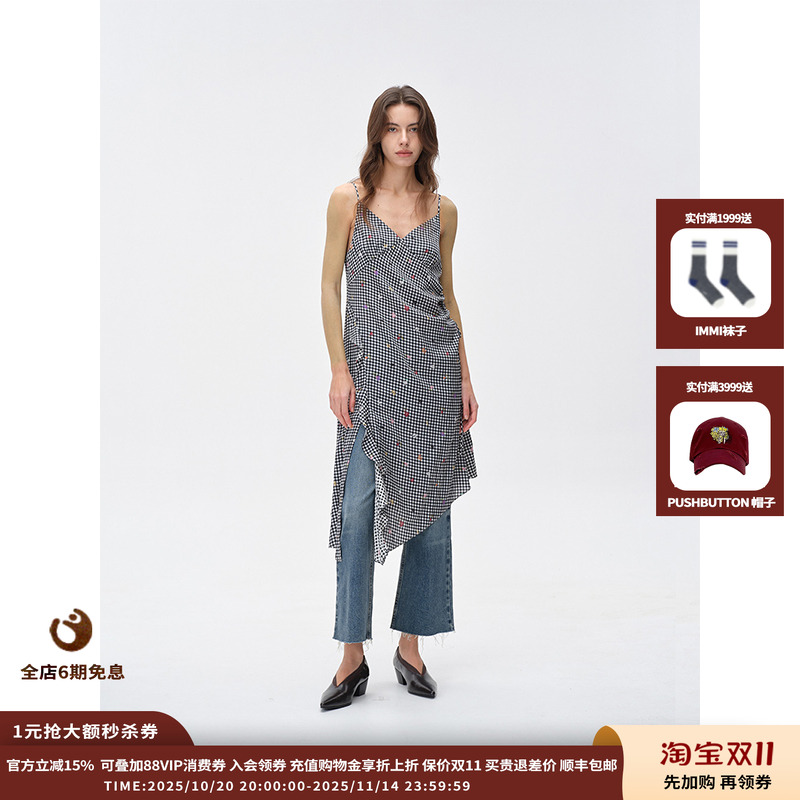 【现货】设计师品牌ASYUS 25PF印花吊带连衣裙JULY