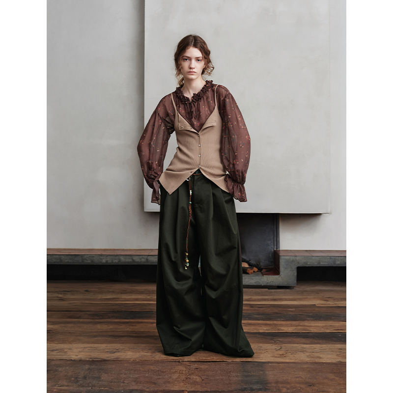 ASYUS25AW碎花衬衫JULY