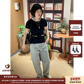 上衣MWEFWKTP0907X 25AW羊绒宽罗纹短袖 现货 设计师品牌IMMI